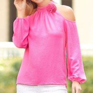 PINK CATO cold shoulder NEW blouse!